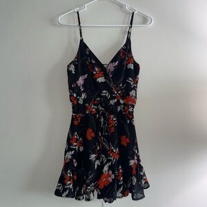 black floral romper